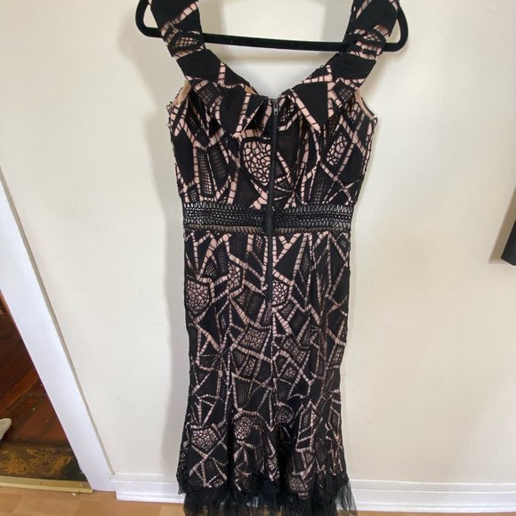 Jarlo Lace Off the Shoulder Evening Dress - Picture 3 of 4